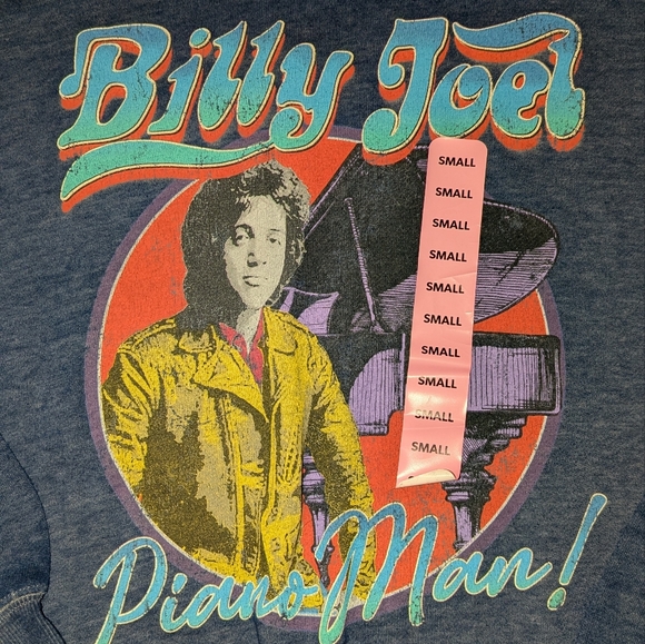 Billy Joel Blue Graphic Sweatshirt - Picture 2 of 2